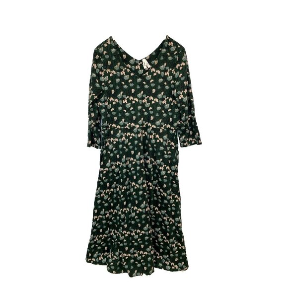 Pact Green Floral Dress - Picture 2 of 8